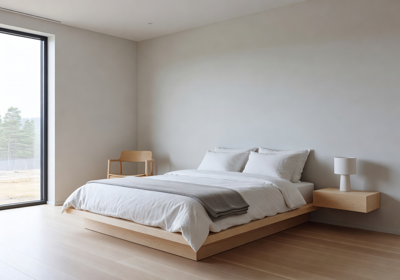 Nordic Deluxe room with minimalist Scandinavian design